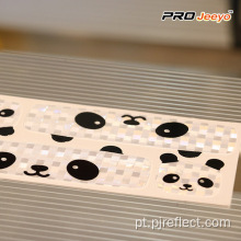 Patches de Panda adesivo reflexivo para ciclismo